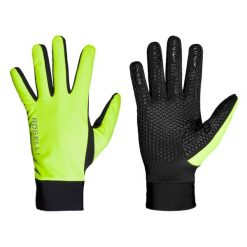 Zimowe rękawiczki rowerowe Rogelli Laval. Czarne rękawiczki Rogelli, bez wzorów, sportowe. Za 121.00 zł.