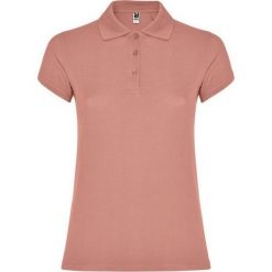 Damska Koszulka Polo W Gwiazdki. Czerwone koszulki polo ROLY, xl, bez wzorów, bez kołnierzyka, bez ramiączek. Za 67.99 zł.