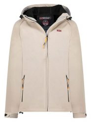 Geographical Norway Kurtka softshellowa "Tamilalor" w kolorze beżowym rozmiar: L. Brązowe kurtki sportowe Geographical Norway, l, bez wzorów, bez kaptura, outdoorowe. Za 188.85 zł.