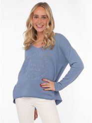 Zwillingsherz Bluza w kolorze błękitnym rozmiar: L/XL. Niebieskie bluzy sportowe Zwillingsherz, l, bez wzorów, bez kaptura. Za 121.45 zł.