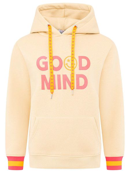 Zwillingsherz Bluza "Good Mind" w kolorze brzoskwiniowym rozmiar: L. Pomarańczowe bluzy Zwillingsherz, l, bez wzorów, z kapturem. Za 158.47 zł.