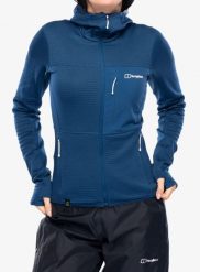 Bluza damska rozpinana Berghaus Ridge-Hiker Hoody. Zielone bluzy Berghaus, s, bez wzorów, z materiału, z kapturem. Za 560.99 zł.
