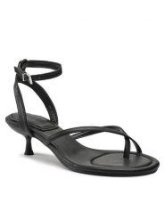 JENNY Sandały Ophelia WYL3410-1 Czarny. Czarne sandały Jenny, bez wzorów, ze skóry, bez obcasa, na szpilce, bez zapięcia. Za 109.99 zł.