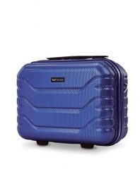 Kuferek podróżny Wings CRAKE kosmetyczka 14" MIDDLE BLUE. Niebieskie kufry i kosmetyczki Wings, bez wzorów, z materiału, bez dodatków. Za 139.90 zł.