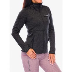 Bluza polarowa damska Columbia Sweater Weather Full Zip. Czarne bluzy Columbia, m, bez wzorów, z polaru, bez kaptura. Za 256.99 zł.
