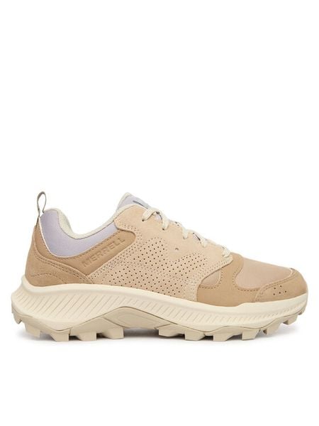 Merrell Trekkingi Tempo Sol J038948 Beżowy. Brązowe trekkingi Merrell, ze skóry, trekkingowe. Za 379.99 zł.