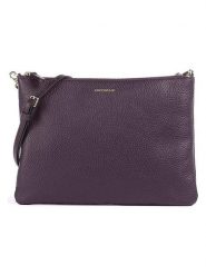 COCCINELLE Skórzana torebka w kolorze fioletowym - 27 x 19 cm rozmiar: onesize. Różowe torby na ramię Coccinelle, bez wzorów, z materiału, na ramię, bez dodatków. Za 501.57 zł.