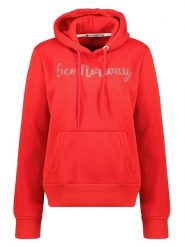 Geographical Norway Bluza "Gadislava" w kolorze czerwonym rozmiar: L. Czerwone bluzy Geographical Norway, l, bez wzorów, z kapturem. Za 96.83 zł.