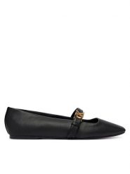 Calvin Klein Baleriny Squared Ballerina Mj Lth Mg Hdw HW0HW03430 Czarny. Czarne baleriny Calvin Klein, bez wzorów, ze skóry, bez obcasa. Za 489.99 zł.