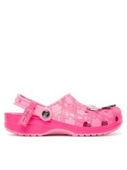 Crocs Klapki Barbie Classic Clog 211405 Różowy. Czerwone klapki Crocs, bez wzorów, z tworzywa sztucznego, bez obcasa. Za 309.99 zł.