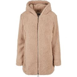 Kurtka polarowa z kapturem damska Urban Classics Sherpa. Brązowe kurtki Urban Classics, bez wzorów, z polaru, z kapturem. Za 298.00 zł.