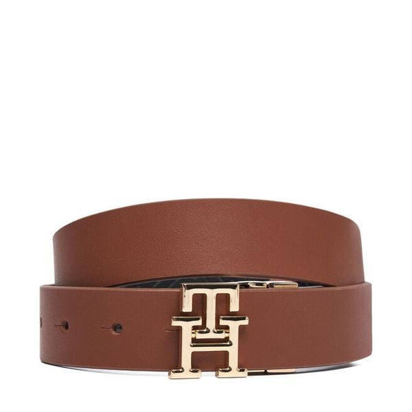 Pasek Tommy Hilfiger. Brązowe paski TOMMY HILFIGER, bez wzorów. Za 309.99 zł.