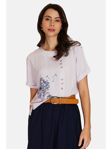 Le Jardin du Lin Koszulka w kolorze białym rozmiar: 42. Białe bluzki Le jardin du lin, bez wzorów, klasyczne, bez kołnierzyka, bez ramiączek. Za 88.02 zł.