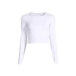 Koszulka Casall Crop z Długim Rękawem Damska Oddychająca Elastyczna. Białe bluzki Casall, bez wzorów, sportowe, bez kołnierzyka, bez ramiączek. W wyprzedaży za 209.99 zł.