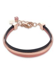 COEUR DE LION Skórzana bransoletka w kolorze jasnobrązowo-czarnym rozmiar: onesize. Brązowe bransoletki COEUR DE LION, ze stali. Za 130.99 zł.