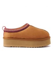 Mandel Botki "Ria" w kolorze jasnobrązowym rozmiar: 38. Brązowe botki Mandel, bez wzorów, z materiału, bez obcasa, bez zapięcia. Za 192.33 zł.