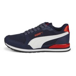 Buty damskie sportowe do chodzenia Puma ST RUNNER v3 L. Czerwone obuwie sportowe Puma, z materiału, bez zapięcia, trekkingowe. Za 244.00 zł.