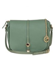 Pia Sassi Skórzana torebka "Monte Avella" w kolorze zielonym - 25 x 23 x 7 cm rozmiar: onesize. Zielone torby na ramię Pia Sassi, bez wzorów, z materiału, na ramię, bez dodatków. Za 260.99 zł.
