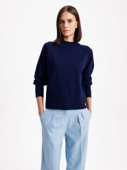 BGN Sweter w kolorze granatowym rozmiar: 38. Niebieskie swetry BGN, bez wzorów, z wełny, bez ramiączek. Za 121.80 zł.