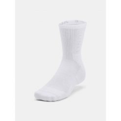 Skarpety unisex Under Armour 3-Maker 3pk Mid-Crew XL. Białe skarpety Under Armour, bez wzorów. Za 59.99 zł.