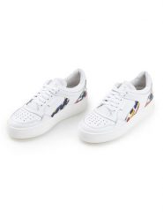 Anna Morellini Skórzane sneakersy "Giuscia" w kolorze białym rozmiar: 38. Białe trampki Anna Morellini, bez wzorów, bez zapięcia. Za 361.02 zł.