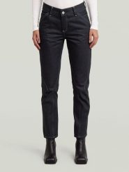 G-Star Dżinsy - Slim fit - w kolorze granatowym rozmiar: W27/L32. Niebieskie jeansy G-Star, l, z aplikacjami, z podwyższonym stanem. Za 653.45 zł.