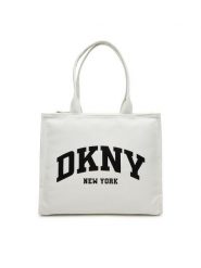 DKNY Torebka R51AGJ50 Szary. Szare shopper DKNY, bez wzorów, z materiału, bez dodatków. Za 289.99 zł.