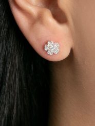 Lodie Silver Srebrne kolczyki-wkrętki z cyrkoniami rozmiar: onesize. Szare kolczyki Lodie Silver, z cyrkonią, srebrne. Za 50.95 zł.