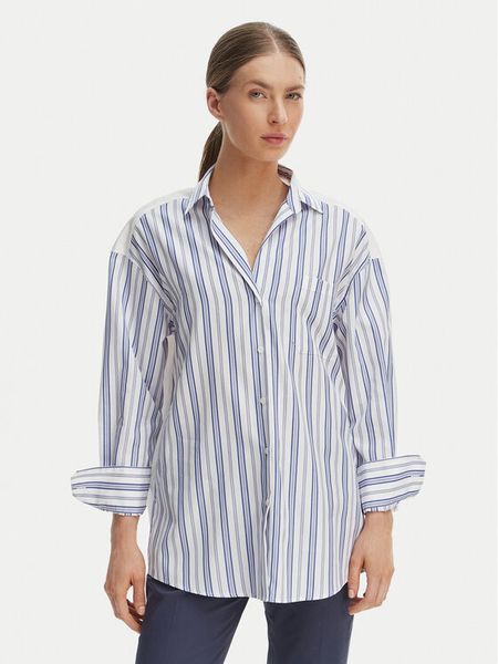 Weekend Max Mara Koszula Tessile 2615111012 Niebieski Regular Fit. Niebieskie koszule Weekend Max Mara, bez wzorów, z bawełny, bez kołnierzyka, bez ramiączek. Za 889.99 zł.