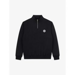 MANTO bluza CIRCLE czarna. Czarne bluzy MANTO, bez wzorów, bez kaptura. Za 279.00 zł.