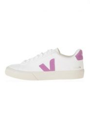 Veja Skórzane sneakersy "Campo" w kolorze biało-jasnoróżowym rozmiar: 36. Białe trampki Veja, bez wzorów, bez zapięcia. Za 205.45 zł.