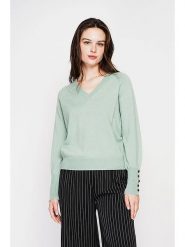 C& Jo Sweter w kolorze miętowym rozmiar: 42. Zielone swetry C& Jo, bez wzorów, ze splotem, bez ramiączek. Za 121.99 zł.