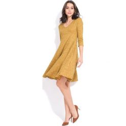 FILLE DU COUTURIER sukienka damska Emeraude 36 żółty. Żółte sukienki Fille Du Couturier, bez wzorów, bez kołnierzyka, bez ramiączek, maxi. W wyprzedaży za 168.00 zł.
