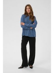 Cream Bluzka w kolorze granatowym rozmiar: 40. Niebieskie bluzki Cream, bez wzorów, z wiskozy, bez kołnierzyka, bez ramiączek. Za 104.99 zł.