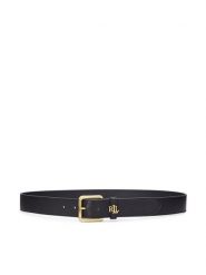 LAUREN RALPH LAUREN Pasek Damski Logo Keeper 412968765001 Czarny. Czarne paski Lauren Ralph Lauren, bez wzorów, ze skóry. Za 419.99 zł.