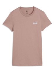 Puma Koszulka "Ess Small No. 1" w kolorze różowym rozmiar: M. Różowe bluzki Puma, m, bez wzorów, bez kołnierzyka, bez ramiączek. Za 77.95 zł.
