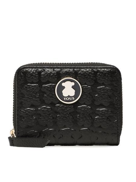 TOUS Portfel Monedero M. Sherton 2001145151 Czarny. Czarne portfele Tous, bez wzorów, ze skóry. Za 369.99 zł.
