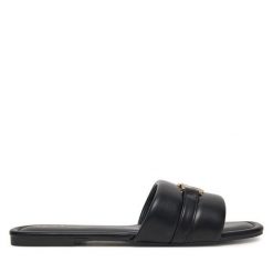 Klapki MEXX. Czarne klapki Mexx, bez wzorów, bez obcasa. Za 139.99 zł.