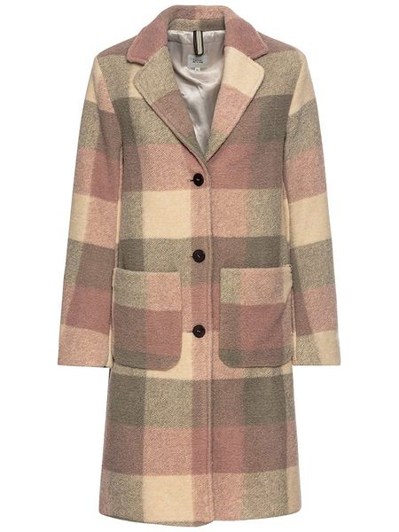 Camel Active Płaszcz przejściowy w kolorze kremowo-szaroróżowym rozmiar: 38. Brązowe płaszcze Camel Active, bez wzorów, bez kaptura. Za 478.62 zł.