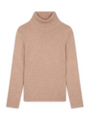 Perfect Cashmere Kaszmirowy golf "Willow" w kolorze beżowym rozmiar: M. Brązowe golfy Perfect Cashmere, m, bez wzorów, z kaszmiru, bez ramiączek. Za 500.99 zł.