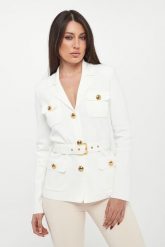 Żakiet damski dzianinowy ELISABETTA FRANCHI. Marynarki i żakiety Elisabetta Franchi, bez wzorów, z dzianiny. Za 2,549.00 zł.