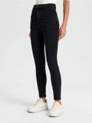 Jeansy skinny - czarny. Czarne jeansy Sinsay, l, bez wzorów. Za 79.99 zł.
