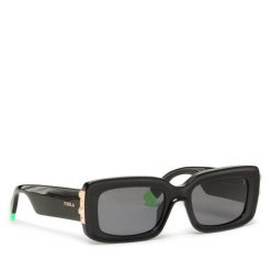 Okulary przeciwsłoneczne Furla. Czarne okulary przeciwsłoneczne Furla, bez wzorów. Za 479.99 zł.
