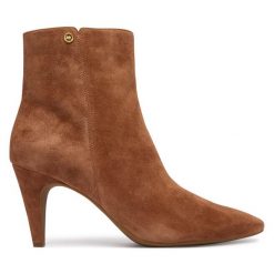 Botki MICHAEL Michael Kors. Brązowe botki MICHAEL Michael Kors, bez wzorów, bez obcasa, na szpilce, bez zapięcia. Za 879.99 zł.
