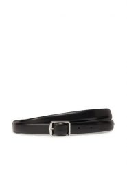 Calvin Klein Pasek Slim Square Buckle Belt 2.0 K60K613235 Czarny. Czarne paski Calvin Klein, bez wzorów, ze skóry. Za 98.99 zł.