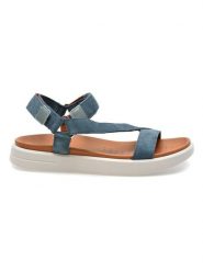 Geox Sandały "Xand" w kolorze niebieskim rozmiar: 38. Niebieskie sandały Geox, bez wzorów, klasyczne, z otwartym noskiem, bez obcasa, bez zapięcia. Za 240.99 zł.