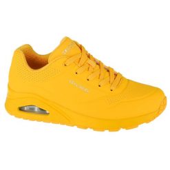Buty do chodzenia damskie Skechers Uno Stand ON Air. Żółte obuwie sportowe Skechers, z materiału, bez zapięcia, trekkingowe. Za 383.00 zł.