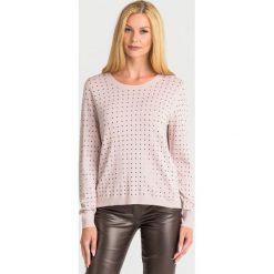 SWETER Liu Jo. Czerwone swetry Liu Jo, z aplikacjami, z materiału, bez ramiączek. Za 689.00 zł.
