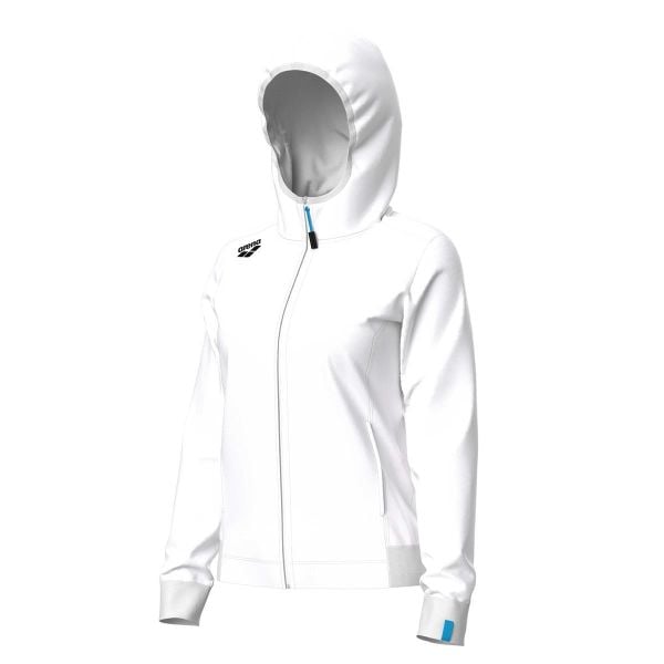 Bluza damska z kapturem Arena Team Panel. Białe bluzy Arena, xl, bez wzorów, z bawełny, z kapturem. Za 300.99 zł.