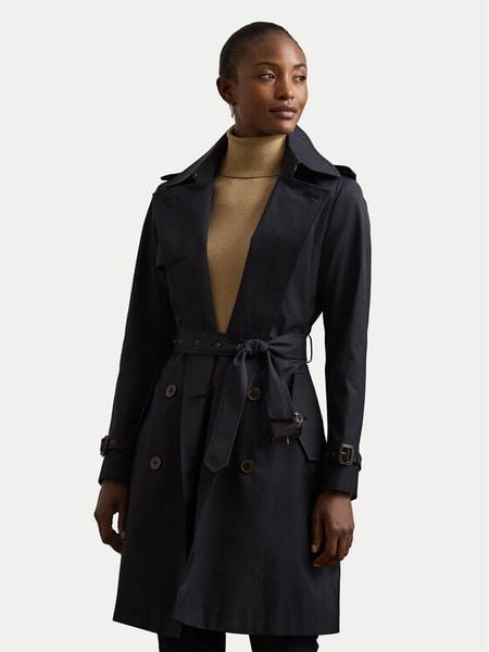 LAUREN RALPH LAUREN Trencz 297967122003 Granatowy Regular Fit. Niebieskie płaszcze Lauren Ralph Lauren, s, bez wzorów, z syntetyku, bez kaptura. Za 1,699.00 zł.